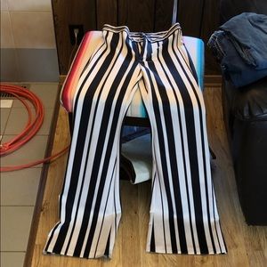 Stripped Flare Pants